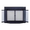 Fireplace Glass Doors Gavin Small Black GV-7000BL